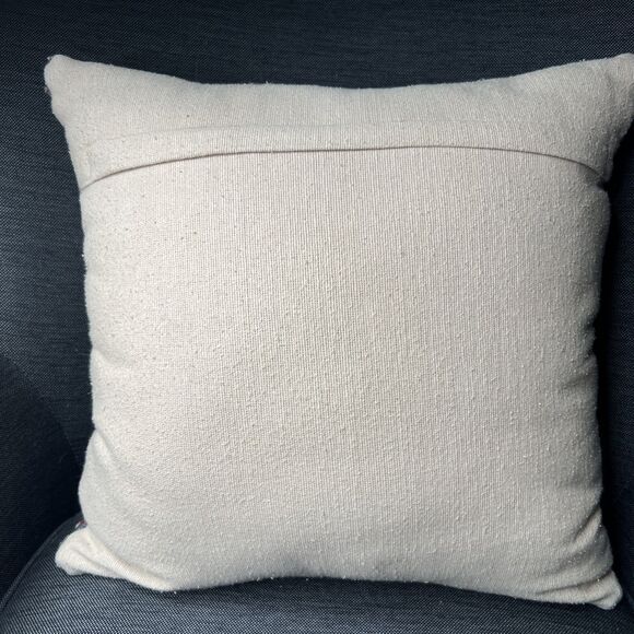 Grandin Road Kilim Wool Blend Square Throw Pillow 18x18 5 Earth Tones Geo - Picture 3 of 6